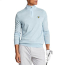 Lyle &amp; Scott Merino Blend 1/4 Zip Knit - Club Blue