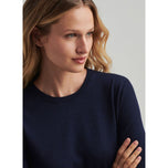 彼得·米拉（Peter Millar）女性X郊游主义者美利诺屈曲编织高尔夫船员 - 海军