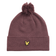 Lyle And Scott 美利奴羊毛混纺毛线帽 - 浆果色