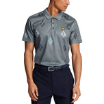 Lyle And Scott Polka Diamond Polo Golf Shirt - Cactus Green