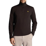 Lyle＆Scott Tech 1/4 Zip Midlayer -Jet Black