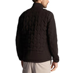 Lyle＆Scott焊接检查羊毛高尔夫球外套 - 喷气黑色