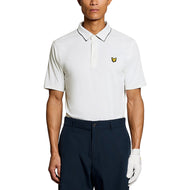 Lyle＆Scott对比彩领高尔夫球球衫 - 白色