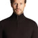 Lyle & Scott Embroidered Merino Blend 1/4 Zip Knit - Jet Black