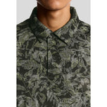 Lyle & Scott 数字花卉高尔夫 Polo 衫 - 深黑色