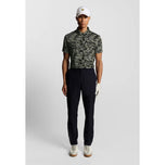 Lyle & Scott 数字花卉高尔夫 Polo 衫 - 深黑色