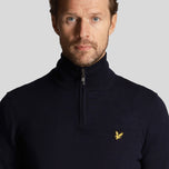 Lyle＆Scott Core 1/4 Zip Merino混合 - 黑暗海军