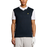 Lyle & Scott Golf V Neck Light Weight Vest - Dark Navy