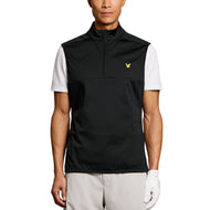Lyle＆Scott Half Zip Windjammer高尔夫中心 - 喷气黑色