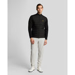 Lyle＆Scott Hybrid缝全邮政高尔夫球外套 - 喷气黑色