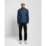 Lyle & Scott Hybrid Quilted Full Zip Golf Jacket - Ryder Blue