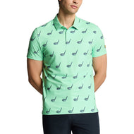 Lyle & Scott Micro Club Printed Golf Polo Shirt - Shoreline