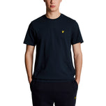 Lyle＆Scott Plain高尔夫T恤 - 黑海军