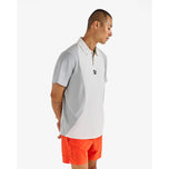 Malbon Performance 珠地高尔夫 Polo 衫 - 白色/银色