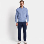 Peter Millar Ridgeline Knit Golf Quarter Zip - Summer Rain