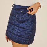 Malbon Women's Kita Quilted Skirt - Blueberry