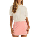 Malbon Women's Ren Knit Polo - Vanilla
