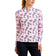 Nivo Women's Lolita Long Sleeve Mock Neck Golf Shirt - Rose/Navy