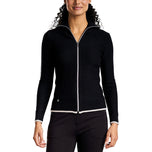 Nivo Women's Mona II Full Zip Golf Cardigan - Black