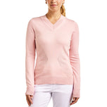 Nivo Women's Nicole V-Neck Golf Sweater - Crystal Rose