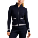 Nivo Women's Scarlet Full Zip Knitted Golf Cardigan - Navy