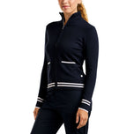 Nivo Women's Scarlet Full Zip Knitted Golf Cardigan - Navy