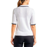 Nivo Women's Vy Sweater Golf Polo Shirt - White