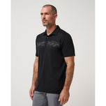 Travis Mathew 性能球衣飞行高尔夫 Polo 衫 - 黑色