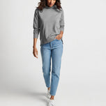 Peter Millar Women's Lava Wash Relaxed Golf Hoodie - British Grey