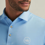 彼得·米拉（Peter Millar）表演拉伸泽西高尔夫衬衫 - 小屋蓝色