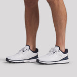 Puma Fusion Grip ST Spiked 高尔夫球鞋 - Puma 白色/Puma 银色/灰灰色