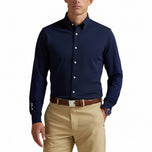 RLX Ralph Lauren Slim Fit Performance Pique高尔夫衬衫 - 精制海军