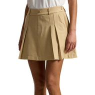 RLX Ralph Lauren 女式褶皱斜纹高尔夫裙裤 - 经典卡其色