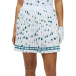 Rohnisch Women's Breezy Pleated Golf Skort - Teal Mountain Bloom