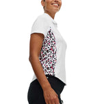 Rohnisch Women's Nicky Golf Polo Shirt - Leo Pink/Beet