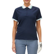 Rohnisch Women's Rib Golf Polo Shirt - Navy