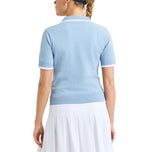Rohnisch Women's Swing Knitted Golf Polo Shirt - Dove Blue