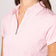 Golftini Women's Short Sleeve Zip Golf Shirt - Light Pink