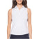 Golftini Women's Sleeveless Zip Golf Polo Shirt - White