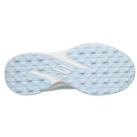 Skechers 女士纯无钉防水高尔夫球鞋 - 白色/蓝色/黄色