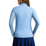 IBKUL 女式纯色长袖拉链小高领衬衫 - Peri