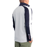 Sunderland Aspen Quarter Zip Raglan镶板驱虫剂高尔夫中心 - 银色