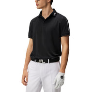 J.Lindeberg Tour Tech Regular Fit Golf Polo Shirt - Black