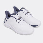 Under Armour Drive Pro Spikeless Golf鞋 - 白色/金属金/灰色