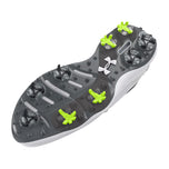 Under Armour Drive Pro宽高尔夫球鞋 - 白色/金属枪金属