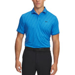 Under Armour Drive Sport Jacquard Golf Polo衬衫 - 蓝色Atlantis/Midnight Navy