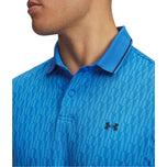 Under Armour Drive Sport Jacquard Golf Polo衬衫 - 蓝色Atlantis/Midnight Navy