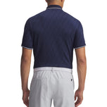 Under Armour Drive Sport Jacquard Golf Polo Shirt - Midnight Navy/White