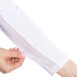 高尔夫蒂尼女子说是长袖高尔夫球球衫 - 白色/海军