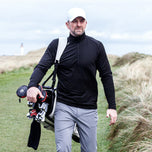 Galvin Green Drake绝缘1/4 ZIP中层 - 黑色